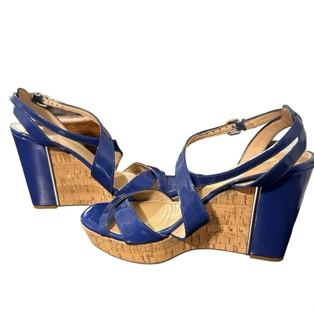 {Antonio Melani} Sydniee Cross Strap Ankle Wedge